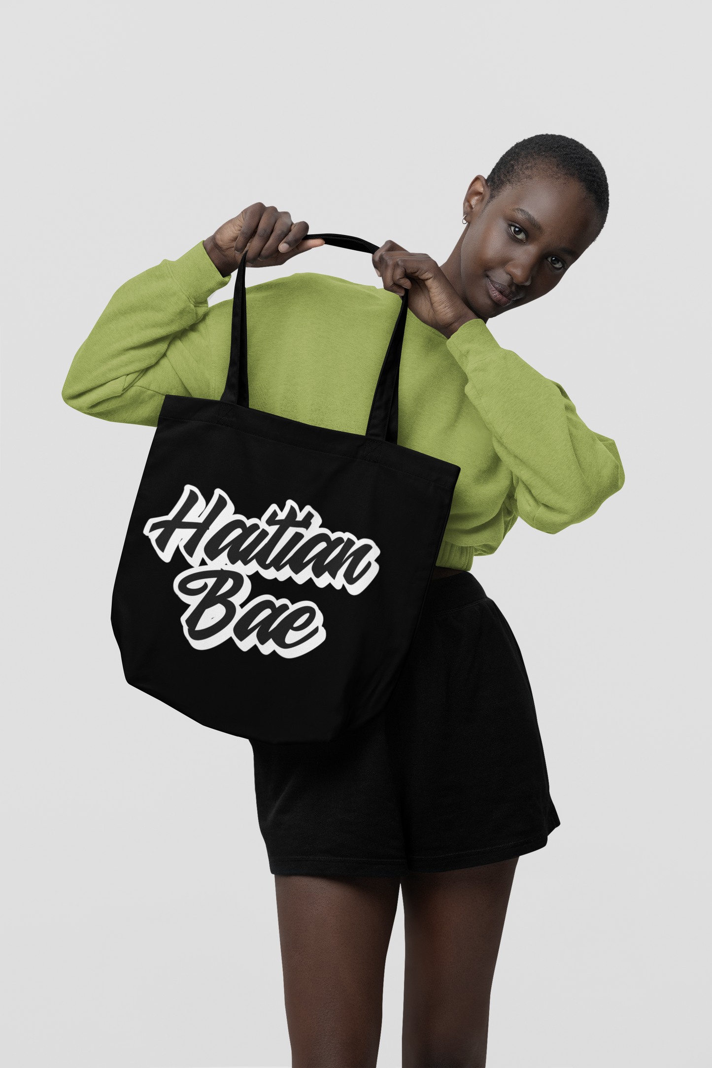 Haitian Bae Large Organic Tote Bag