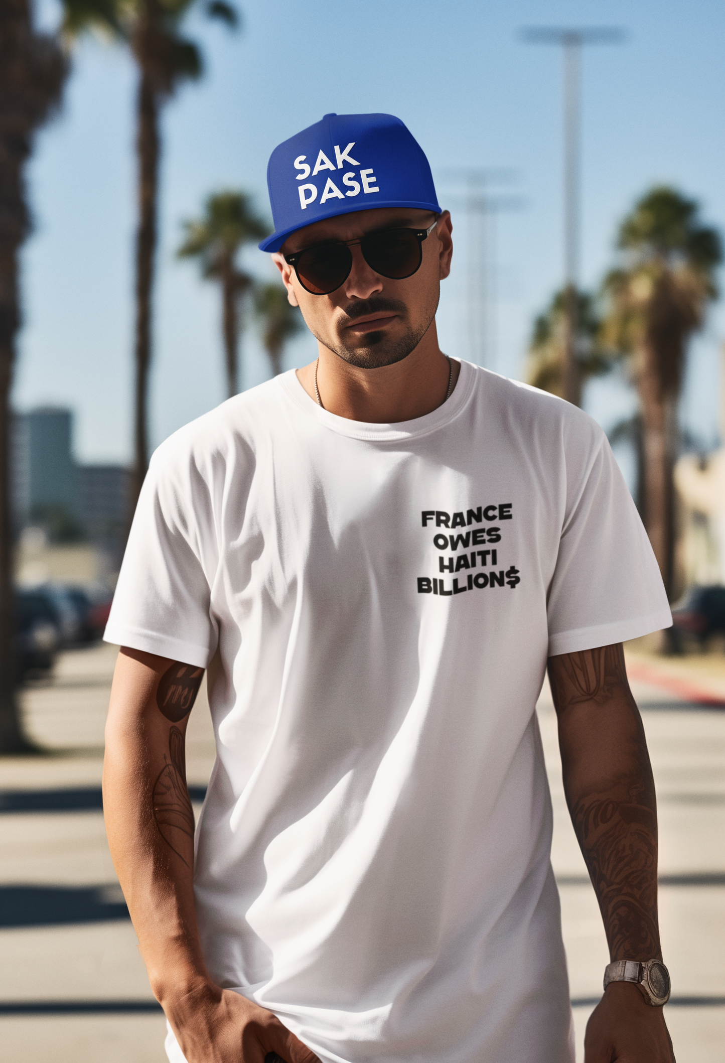 SAK PASE Trucker Hat -BLUE