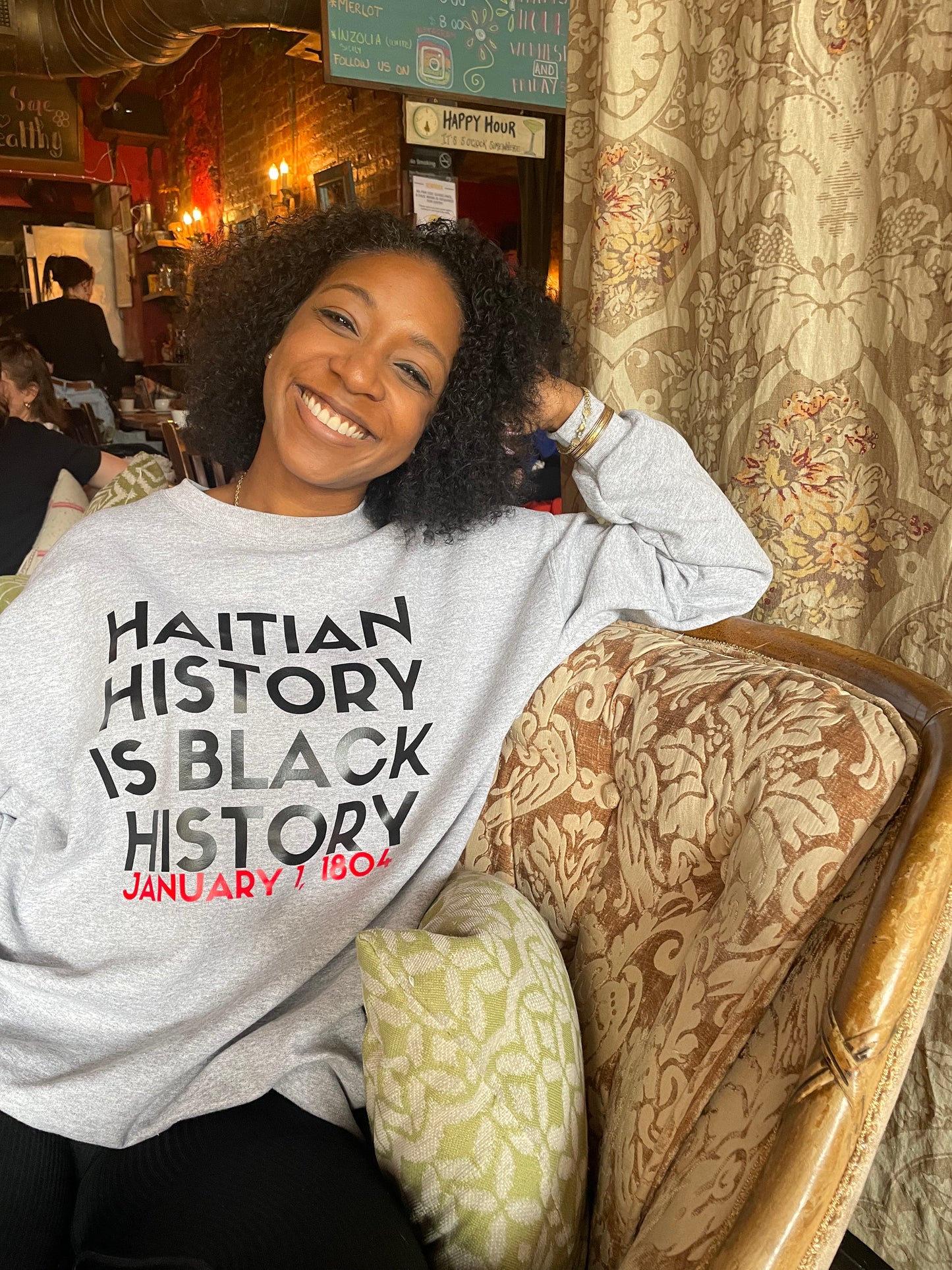Haitian History Crew Grey
