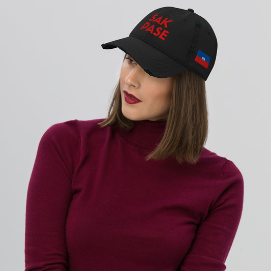Sak Pase Distressed Dad Hat