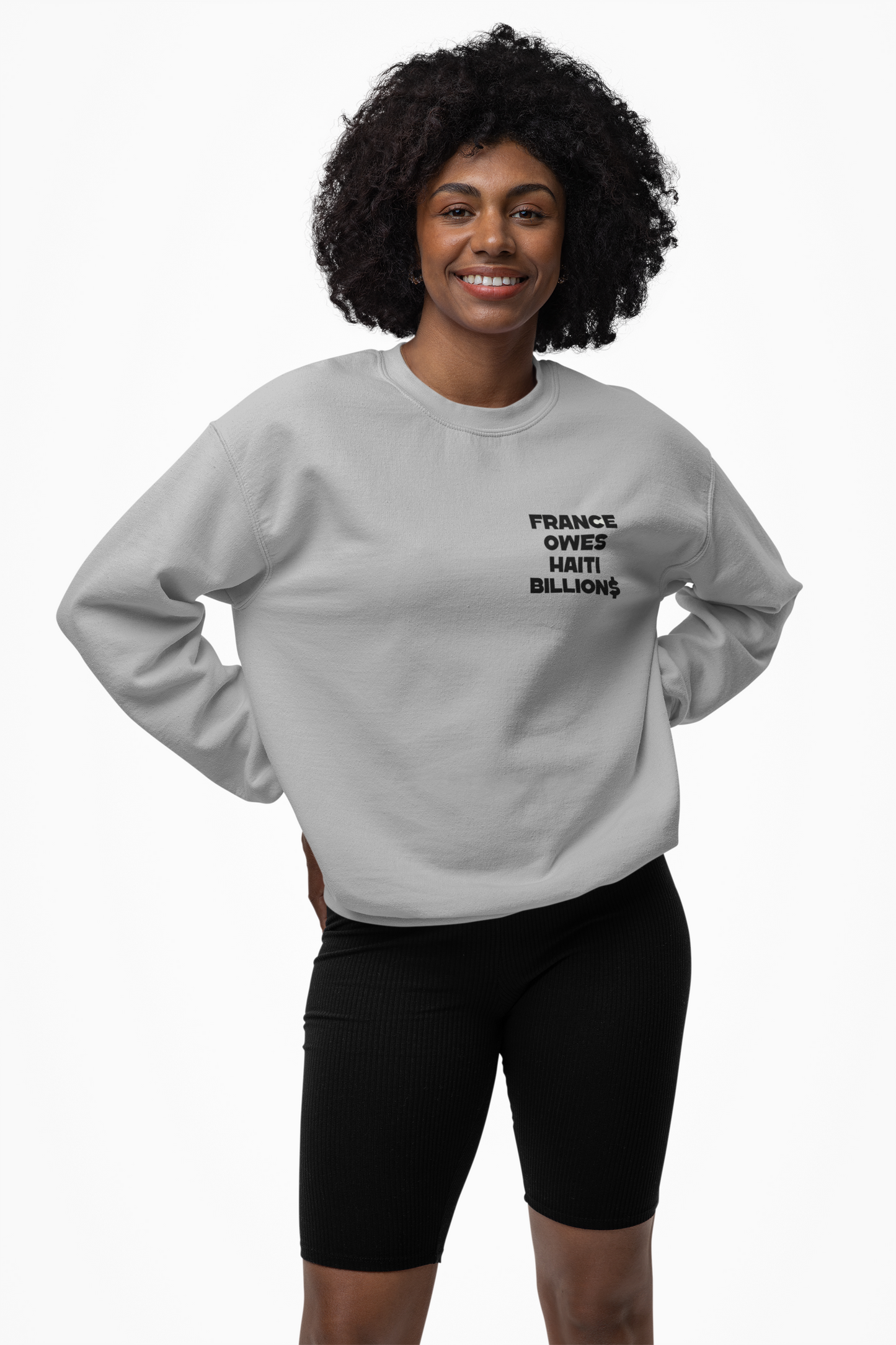 Pre Order - Pay Haiti Grey Crewneck Sweatshirt