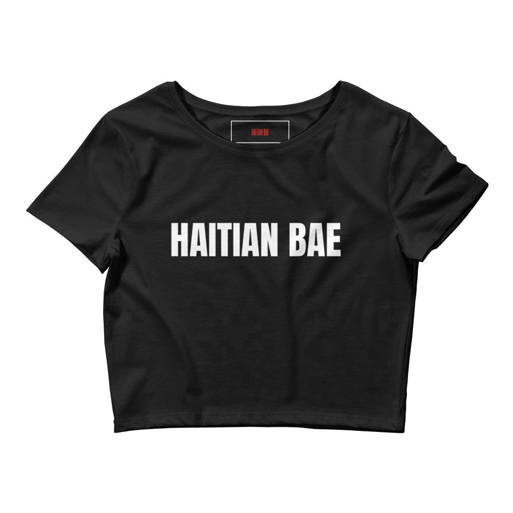 Haitian Bae Bold Signature Cropped Tee
